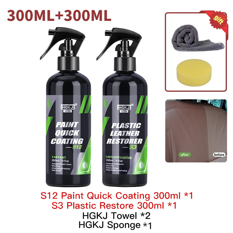 300ML Car Ceramic Coating Wax Liquid Glass Auto Body Polish Paint Hydrophobic Shine Long Lasting Protection Car Products