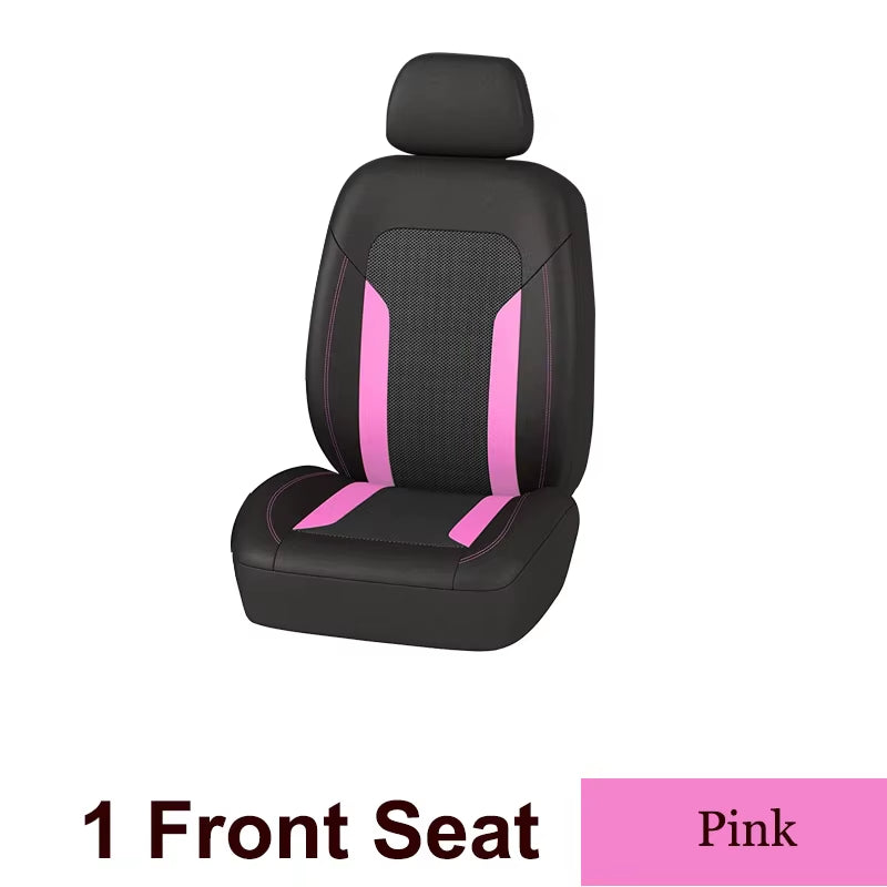 Universal Mesh Car Seat Cover Set Voiture Accessories Interior Unisex Fit Most Car SUV Track Van with Zipper Airbag Compatible