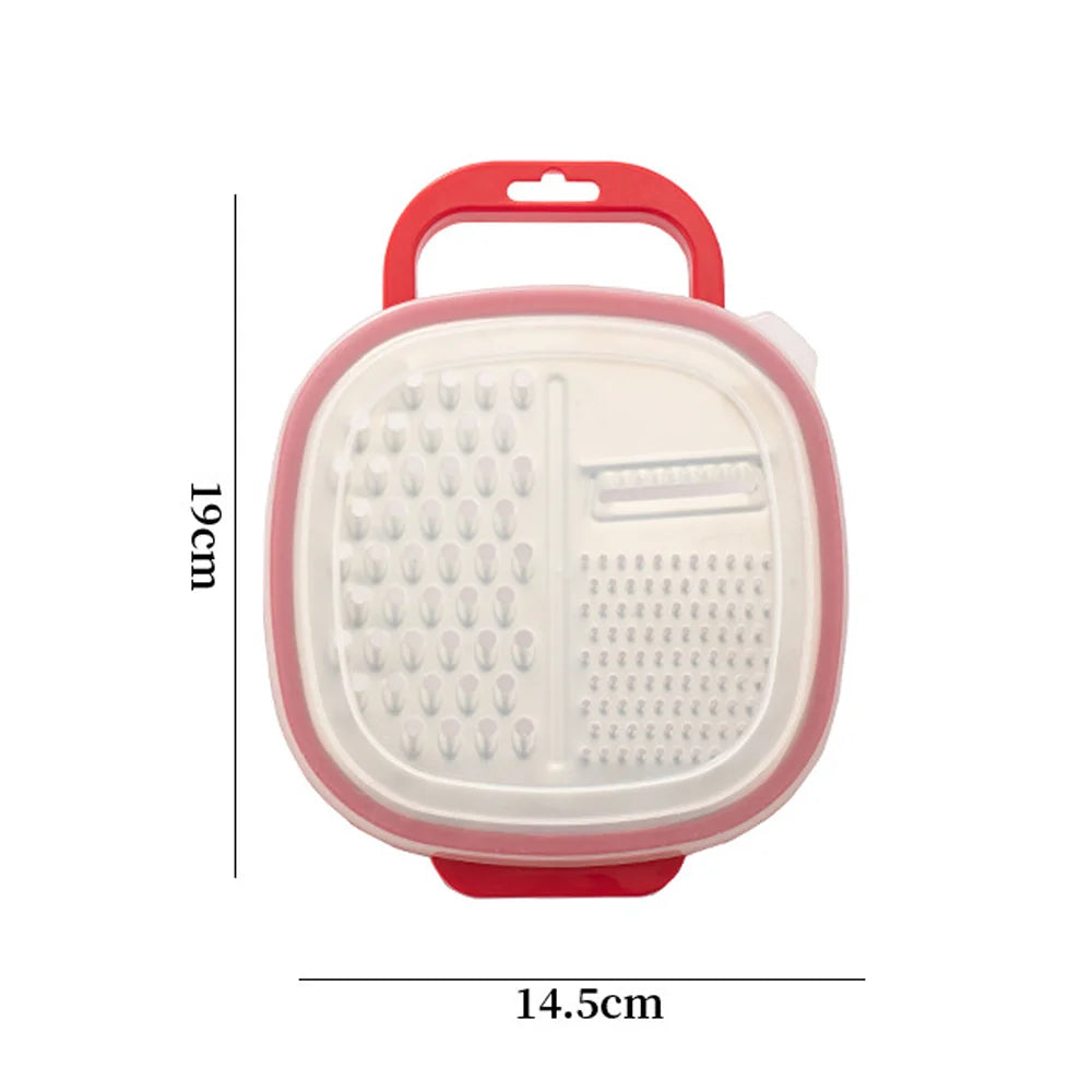 Cheese Grater Easy to Use Graters for Kitchen Cheese Grater with Container and Lid for Cheese