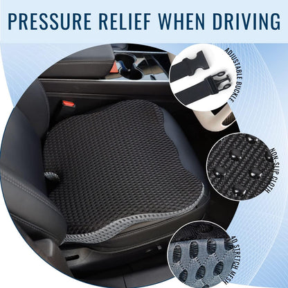 Car Seat Cushion for Car Seat Driver, Memory Foam Car Seat Wedge Cushion for Driving Chair, Truck Seat Cushion Adult Car Booster Seat for Short People Car Cushions Back Sciatica Tailbone Pain Relief