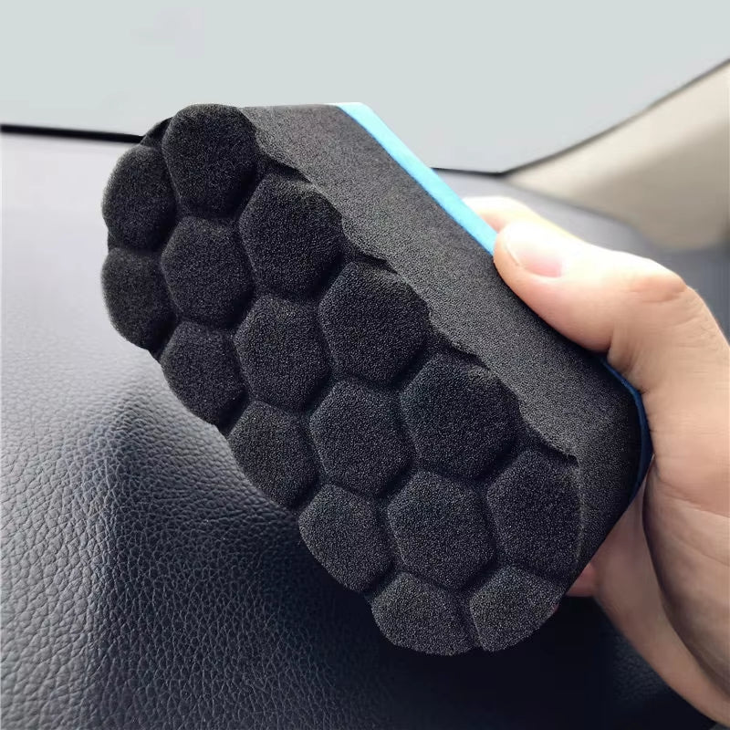 2PCS Car Wash Sponge Coche Cleaning Tools Auto Care Maintenance Wax Foam Polishing Pad Car Detailing Wax Polisseuses Voiture