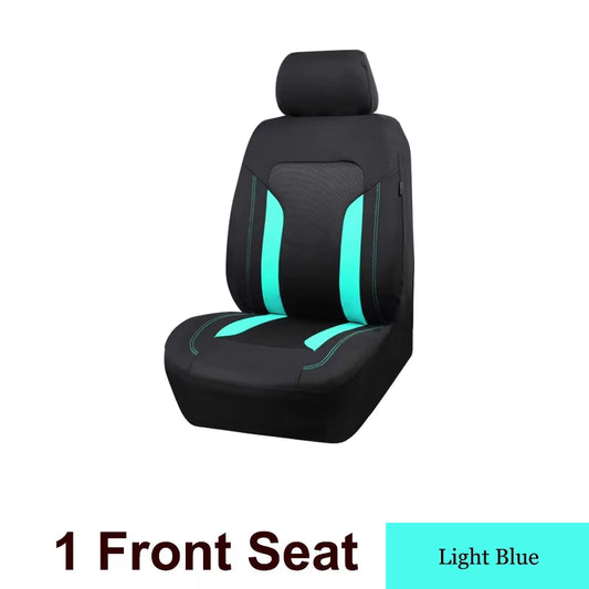 Universal Mesh Car Seat Cover Set Voiture Accessories Interior Unisex Fit Most Car SUV Track Van with Zipper Airbag Compatible