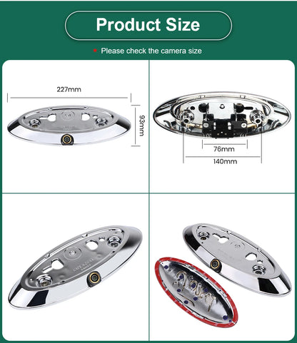 CCD AHD 1080P 170° Car Badge Logo Rear View Reverse Backup Camera for Ford Ranger T6 T7 T8 XLT Edge F-150 F-250 F-350 Explorer