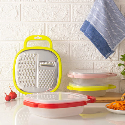 Cheese Grater Easy to Use Graters for Kitchen Cheese Grater with Container and Lid for Cheese