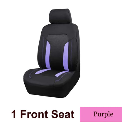 Universal Mesh Car Seat Cover Set Voiture Accessories Interior Unisex Fit Most Car SUV Track Van with Zipper Airbag Compatible