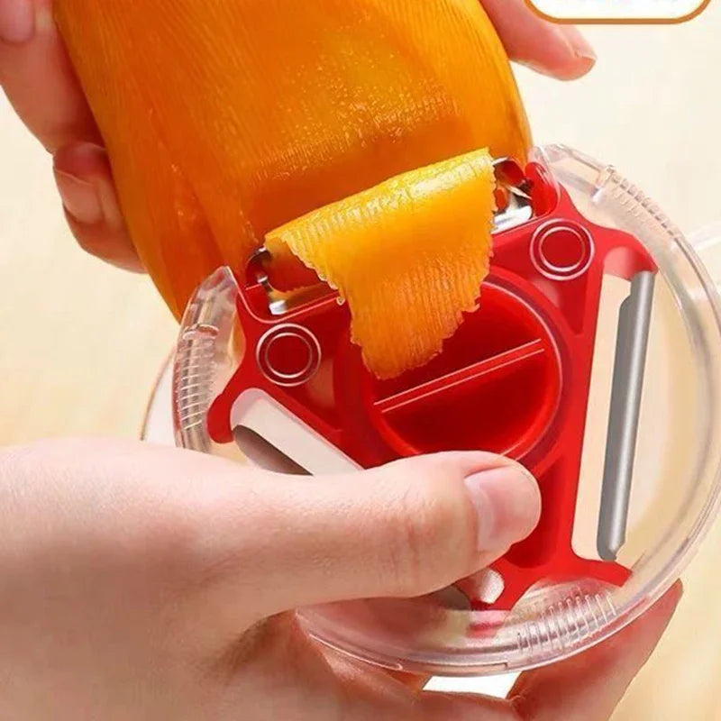 1-2Pcs 3In1 Kitchen Convenience Vegetable Peeler Carrot Grater Fruit Cutter Hredding Tool Kitchen Gadgets Set Kitchen Supplies