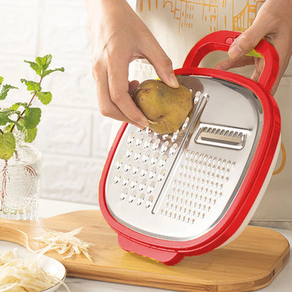 Cheese Grater Easy to Use Graters for Kitchen Cheese Grater with Container and Lid for Cheese
