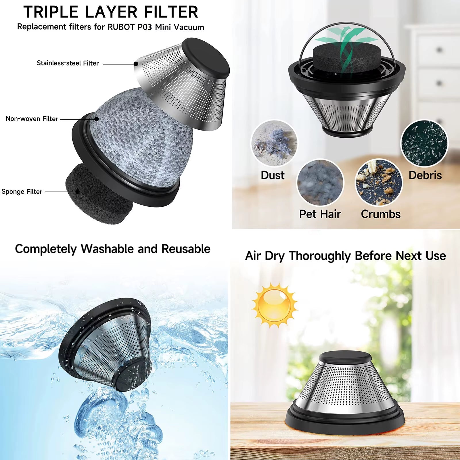 16000Pa Car Vacuum Cleaner Mini Aspirador Portatil Sem Fio Handheld Aspiradora Para Auto Cordless Aspirateur Voiture Puissant