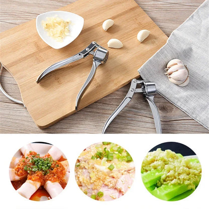 Stainless Steel Garlic Masher Garlic Press Kitchen Tools Accessories Manual Ginger Juicer Manual Press Tool Garlic Grinder