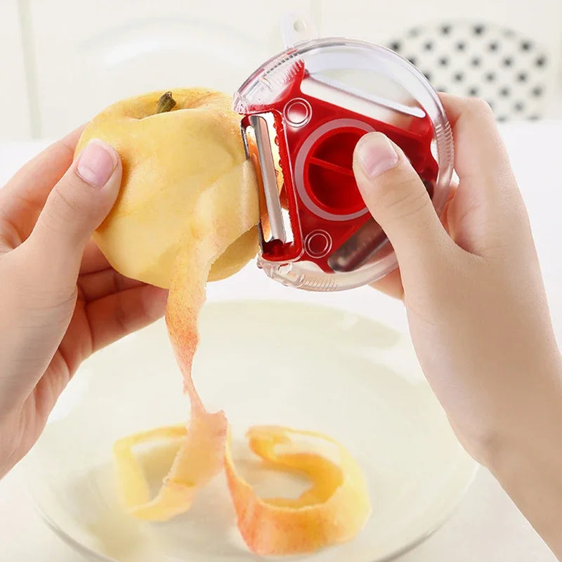 1-2Pcs 3In1 Kitchen Convenience Vegetable Peeler Carrot Grater Fruit Cutter Hredding Tool Kitchen Gadgets Set Kitchen Supplies